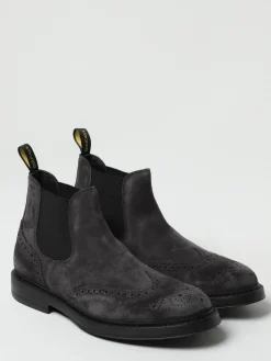 Stivaletto Doucal's in camoscio con motivo brogue