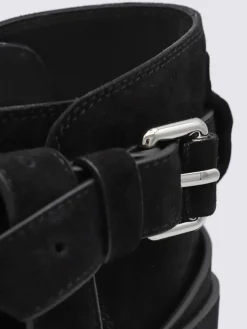 Stivaletto Moschino Couture in camoscio