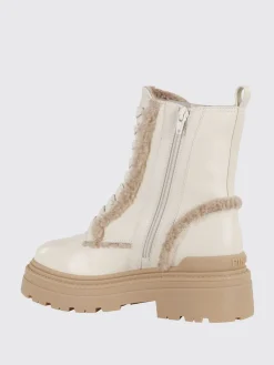 Stivaletto Pinko in pelle e shearling