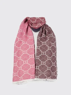 Stola Twinset in viscosa con Oval T jacquard