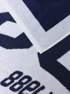 Telo da bagno in cotone con maxi logo GCDS