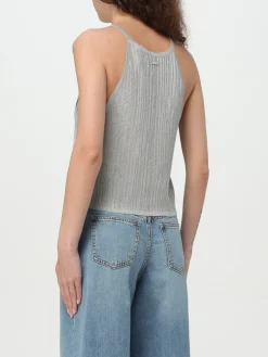 Top Armani Exchange in mist oviscosa lurex