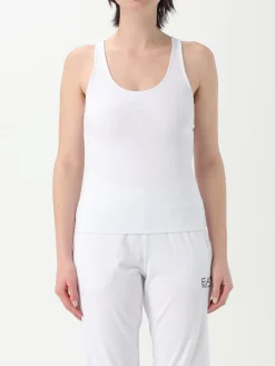 Top basic Armani Exchange con logo ricamato