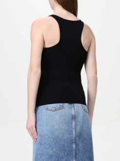 Top basic Armani Exchange con logo ricamato