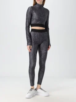 Top crop Just Cavalli in jersey con stampa