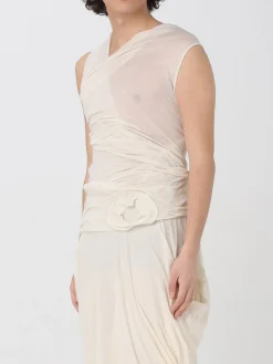 Top in cotone drappeggiato Rick Owens