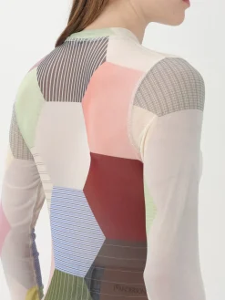 Top JW Anderson in jersey stampato