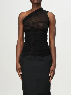 Top monospalla Rick Owens in jersey drappeggiato