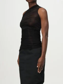 Top monospalla Rick Owens in jersey drappeggiato
