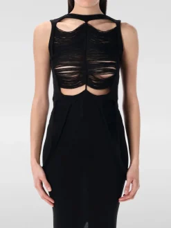 Top Rick Owens in maglia distressed