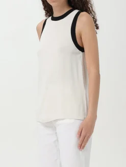 Top Slalom a girocollo 's Max Mara in misto viscosa