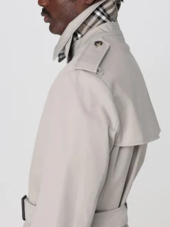 Trench a doppiopetto Burberry in poliestere