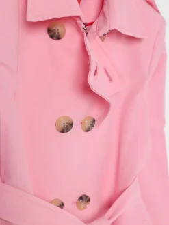 Trench a doppiopetto in misto cotone Max&Co. Kid