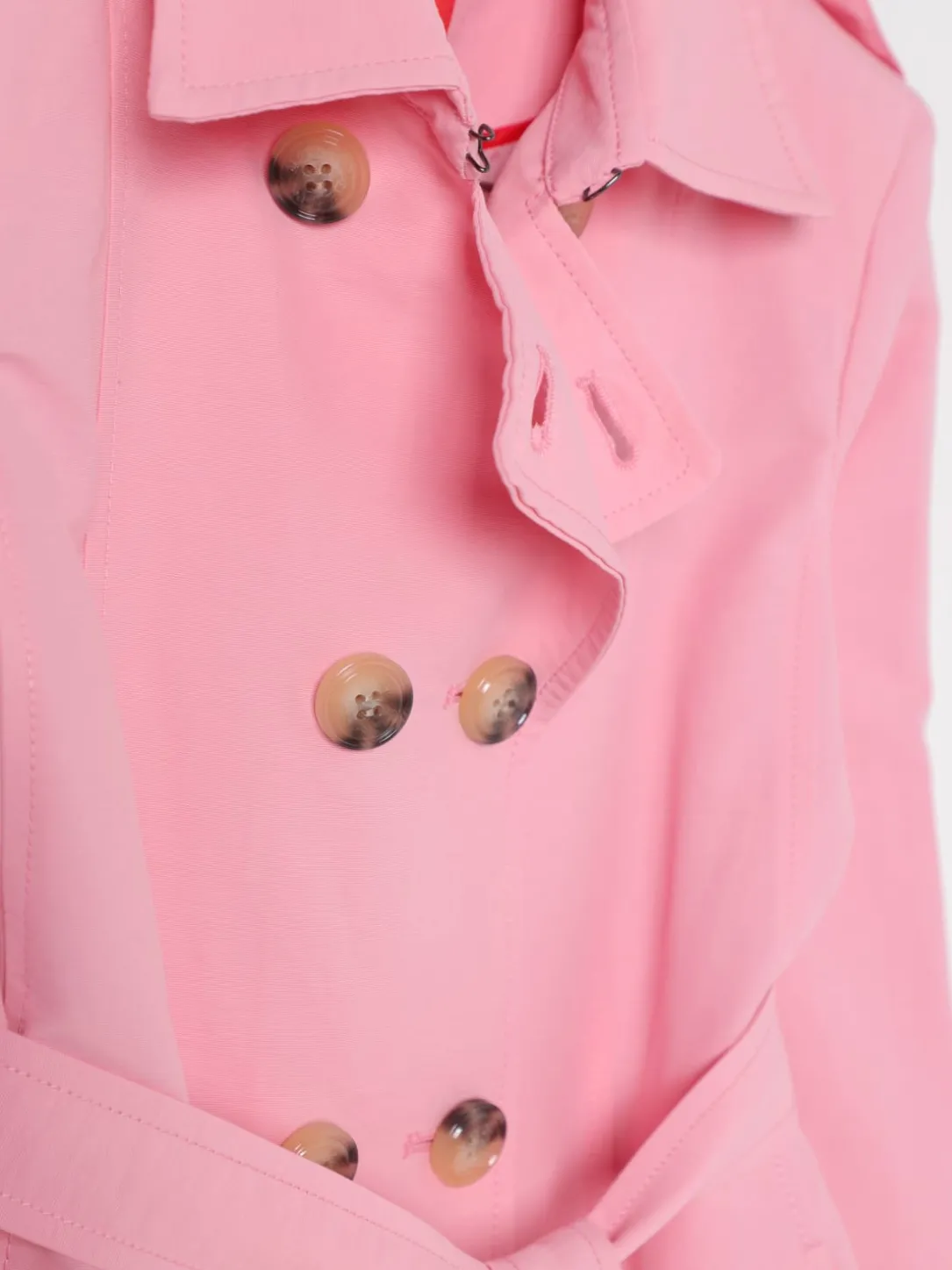 Trench a doppiopetto in misto cotone Max&Co. Kid