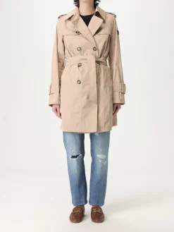 Trench a doppiopetto in poliestere Peuterey