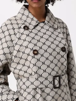 Trench doppiopetto Max Mara The Cube in cotone stampato