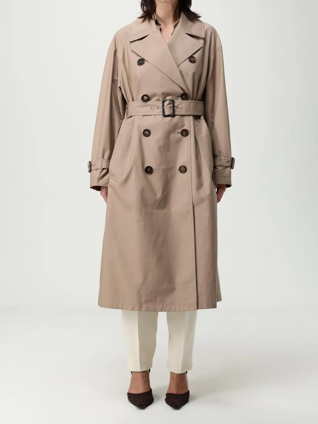 Trench doppiopetto Max Mara The Cube in misto cotone