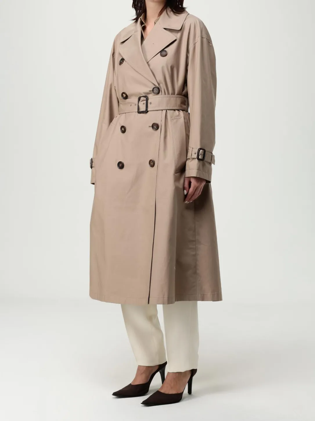 Trench doppiopetto Max Mara The Cube in misto cotone