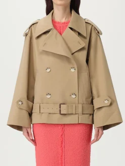 Trench doppiopetto Self-Portrait in misto cotone