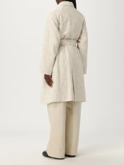 Trench jacquard damascato in lino e cotone Peuterey