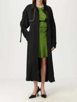 Trench lungo in misto viscosa Victoria Victoria Beckham