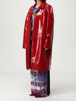 Trench Moschino Jeans in pelle verniciata