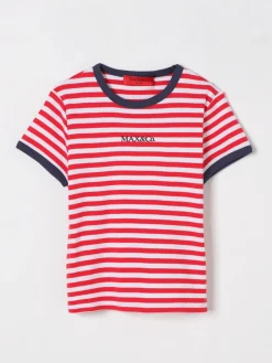 T-shirt a righe in cotone Max&Co. Kid