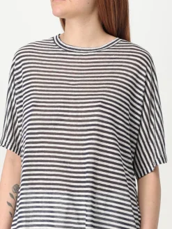 T-shirt a righe Peuterey in viscosa e lino