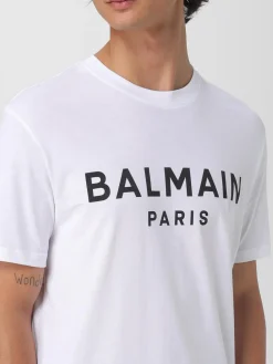 T-shirt Balmain in cotone con logo