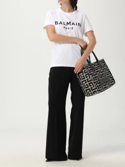 T-shirt Balmain in cotone con logo