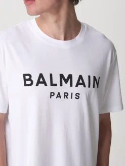 T-shirt Balmain in cotone con logo