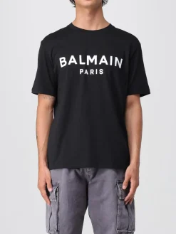 T-shirt Balmain in cotone con logo