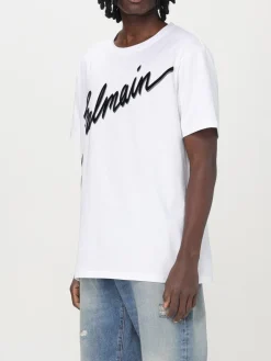 T-shirt Balmain in cotone con logo