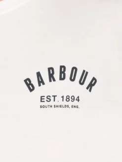 T-shirt Barbour in cotone con logo