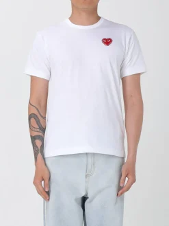T-shirt basic Comme Des Garçons Play in cotone