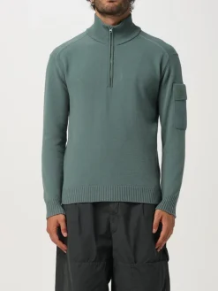 T-shirt basic C.P. Company in misto lana