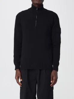 T-shirt basic C.P. Company in misto lana