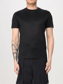 T-shirt basic Emporio Armani in lyocell