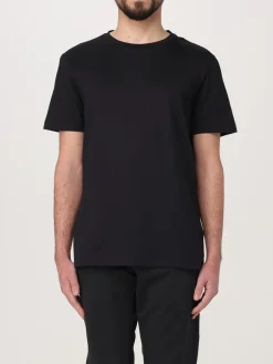 T-shirt basic in cotone con mini logo Dondup