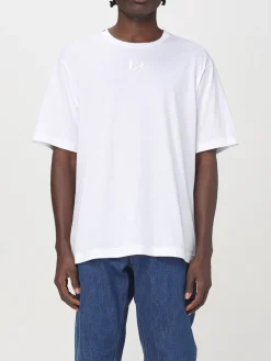 T-shirt basic in cotone con monogram DG Dolce & Gabbana