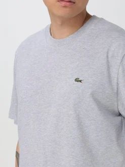 T-shirt basic in cotone con mini logo Lacoste