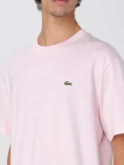 T-shirt basic in cotone con mini logo Lacoste