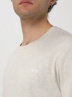 T-shirt basic in cotone con mini logo A.P.C.