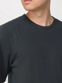 T-shirt basic in cotone Saint Laurent