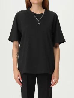 T-shirt basic in cotone Sportmax con catena