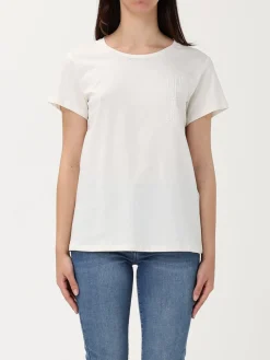 T-shirt basic Liu Jo con strass in jersey di cotone