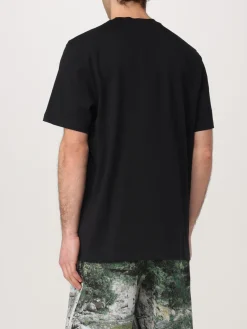 T-shirt basic MSGM in cotone con logo ricamato