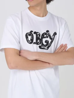 T-shirt basic Obey in cotone con logo