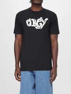 T-shirt basic Obey in cotone con logo