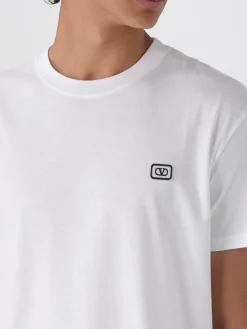 T-shirt basic Valentino in cotone con logo